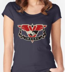 1984 INGSOC Emblem Women's Fitted Scoop T-Shirt