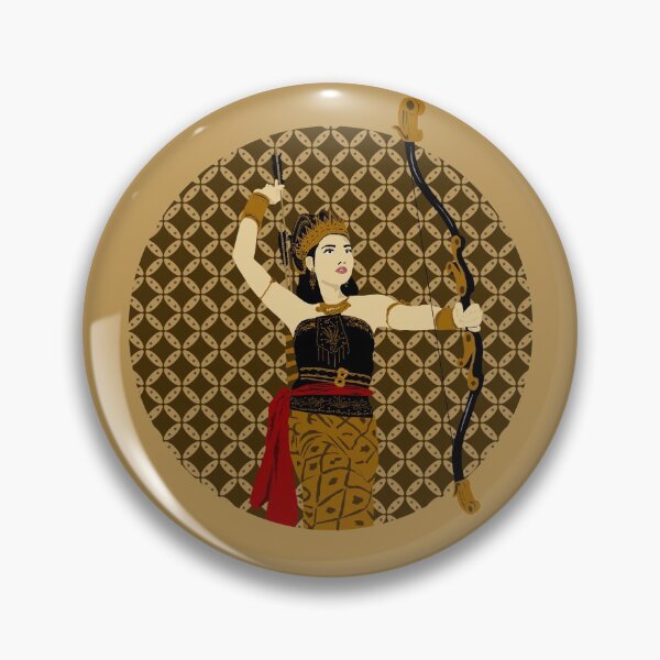 Item preview, Srikandi with Batik Pattern Background designed and sold by Ngeblart.