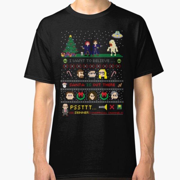The X-Files Christmas - Santa is Out There Classic T-Shirt