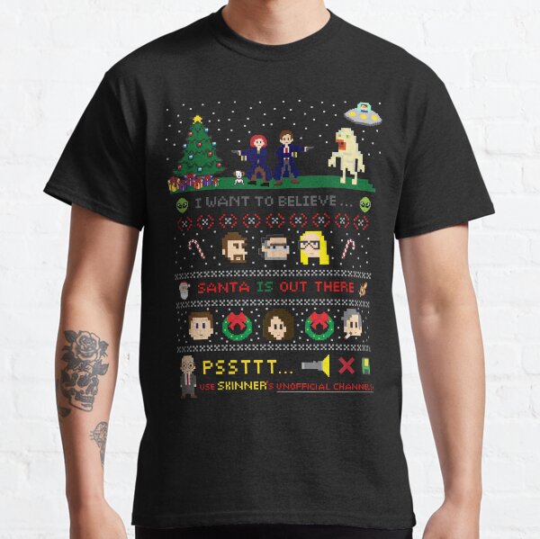 The X-Files Christmas - Santa is Out There Classic T-Shirt