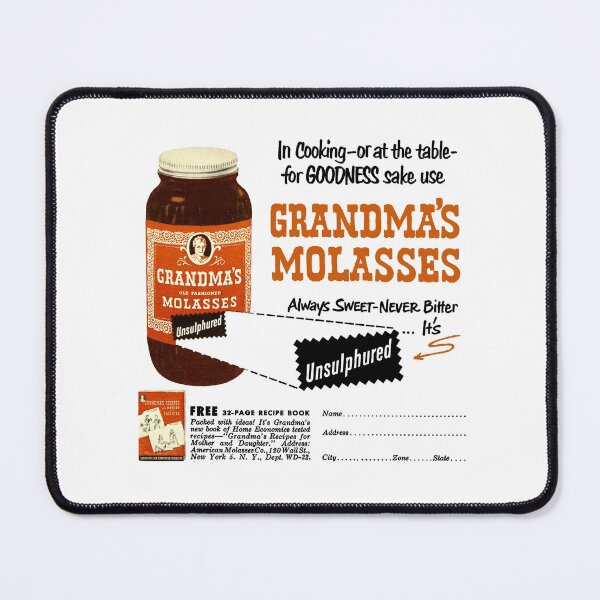 Item preview, GRANDMA'S MOLASSES - ADVERT designed and sold by ThrowbackAds.