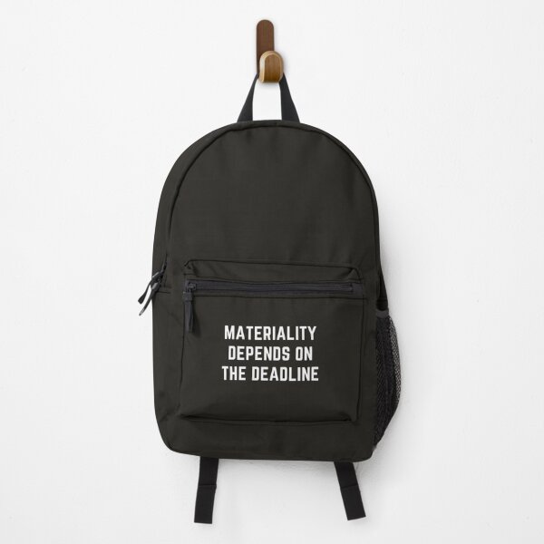 Item preview, Materiality Depends On The Deadline Audit Fun   designed and sold by Lostboysvitas.