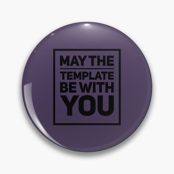 Item preview, May the template be with you    designed and sold by Lostboysvitas.