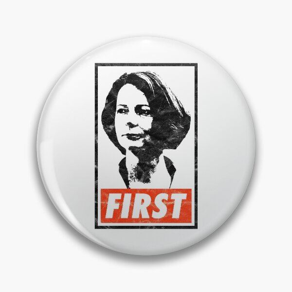 Item preview, Julia Gillard First (White Worn Look) designed and sold by politicalamity.