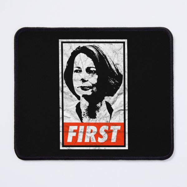 Item preview, Julia Gillard First (Black Worn Look) designed and sold by politicalamity.
