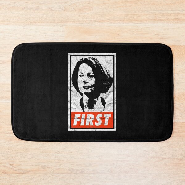 Item preview, Julia Gillard First (Black Worn Look) designed and sold by politicalamity.