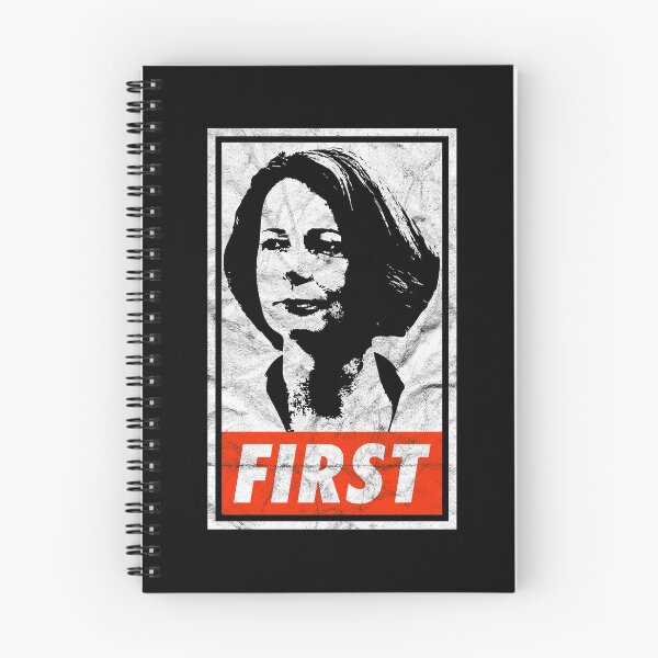Item preview, Julia Gillard First (Black Worn Look) designed and sold by politicalamity.
