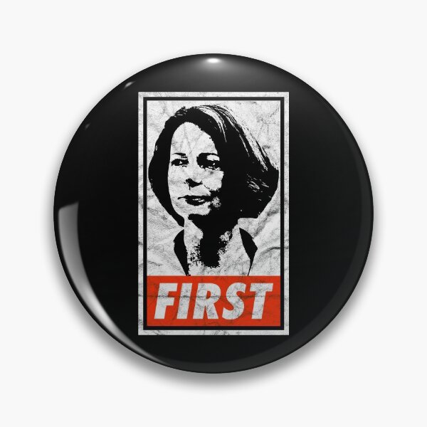 Item preview, Julia Gillard First (Black Worn Look) designed and sold by politicalamity.