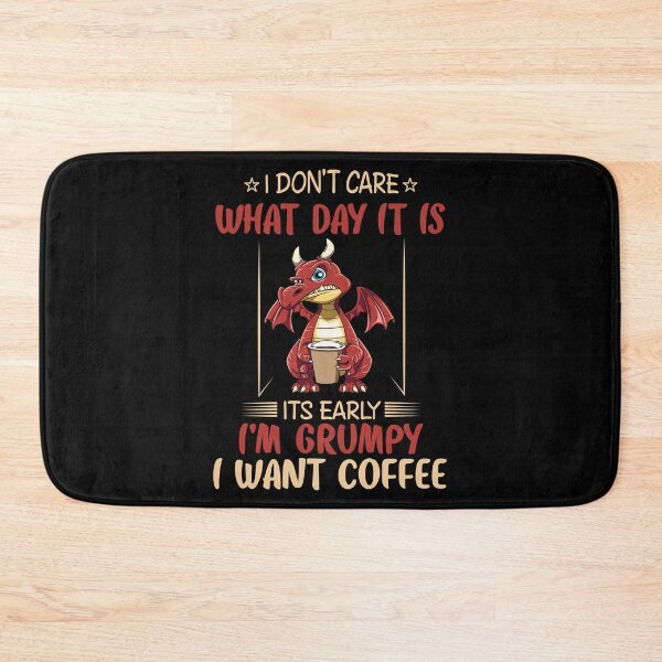 Item preview, Funny Grumpy Dragon Coffee Lover Hate Morning Fantasy Animal designed and sold by melomedia.