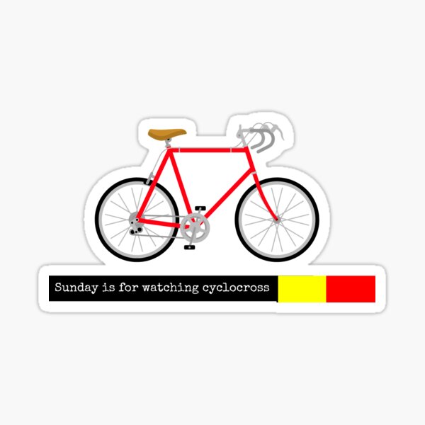 Item preview, Sunday is for watching cyclocross - Belgian cycling designed and sold by Whatalifestyle.