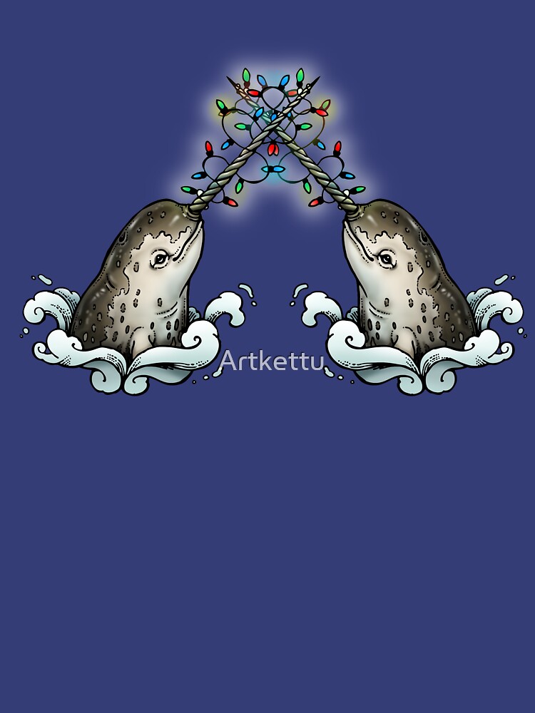 Christmas narwhal by Artkettu