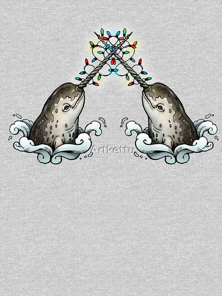 Christmas narwhal by Artkettu