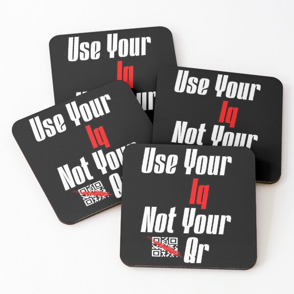 Item preview, Use Your Iq Not Your Qr designed and sold by NuarzDesign.
