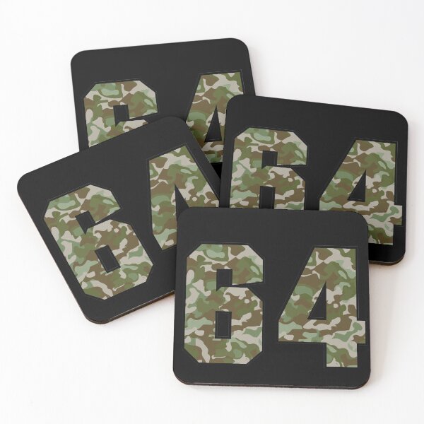 Item preview, Army Camo Number Sixty-four Veteran Lucky Number 64 designed and sold by Urosek.