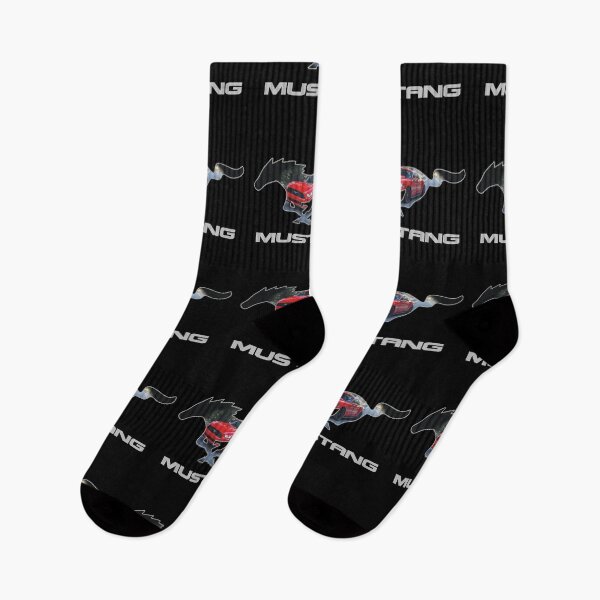 Item preview, Ford Mustang Logo Design (red on black) designed and sold by TheCartist.