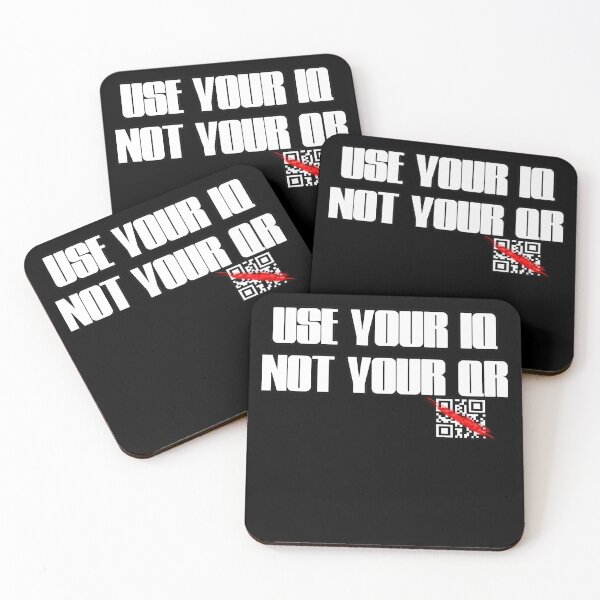 Item preview, Use Your Iq Not Your Qr designed and sold by NuarzDesign.