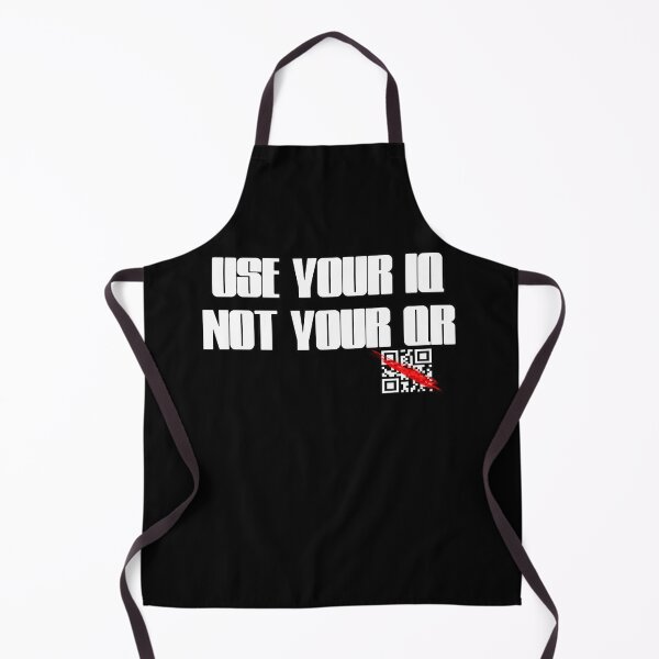 Item preview, Use Your Iq Not Your Qr designed and sold by NuarzDesign.
