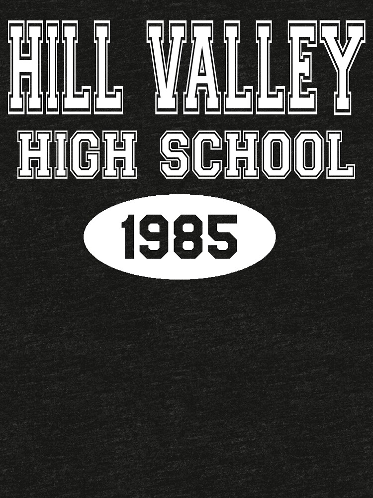 hill valley high school t shirt