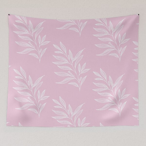 Item preview, "cute aesthetic pink minimal floral bohemian illustration" designed and sold by tudoo.
