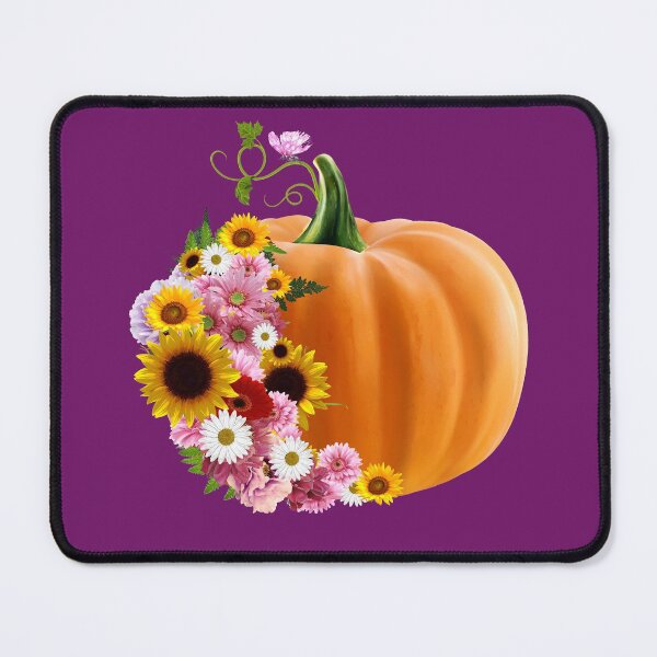 Item preview, Pumpkin and colorful flowers, pumpkins, halloween, fall, autumn, orange, Autumn is coming designed and sold by Collagedream.