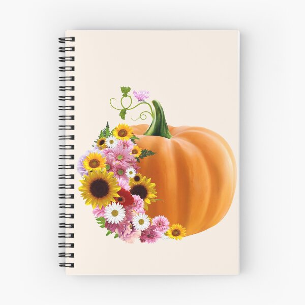 Item preview, Pumpkin and colorful flowers, pumpkins, halloween, fall, autumn, orange, Autumn is coming designed and sold by Collagedream.