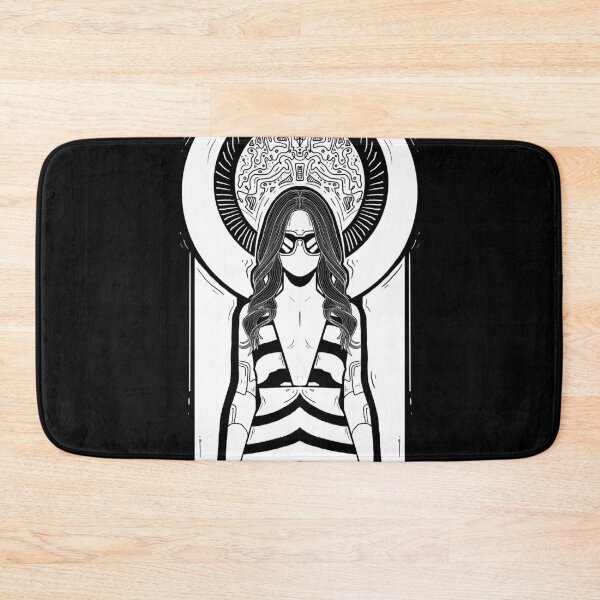 Item preview, Modern Black and White Line Art Girl, Cyber Punk Girl, Comic Book Design, Comic Girl, Modern Minimal Girl Art Poster,  designed and sold by Arsalanes.