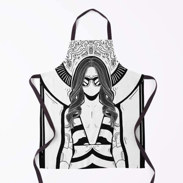Item preview, Modern Black and White Line Art Girl, Cyber Punk Girl, Comic Book Design, Comic Girl, Modern Minimal Girl Art Poster,  designed and sold by Arsalanes.