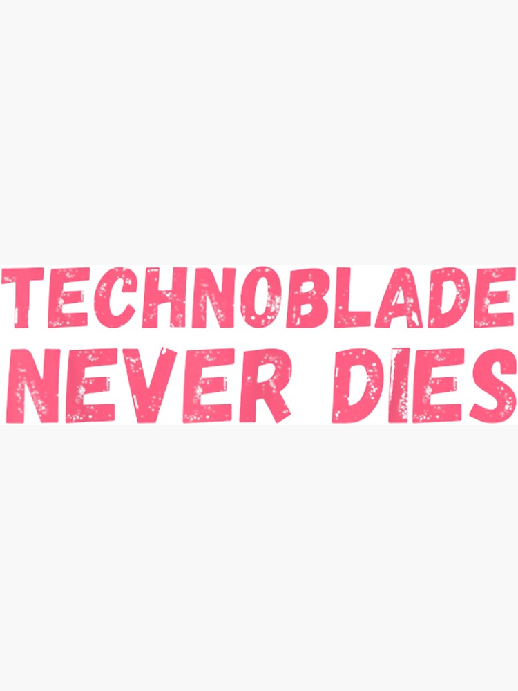 Technoblade Never Dies Cosplay Video Gamer Merch Sticker for Sale by  JustinshiMah