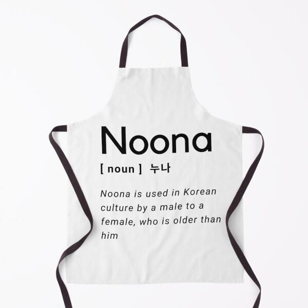 Item preview, Noona Definition Black Korean Hangul designed and sold by Kdramaspot.