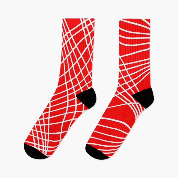 Item preview, Abstract pattern - red and white. designed and sold by K.S ART.