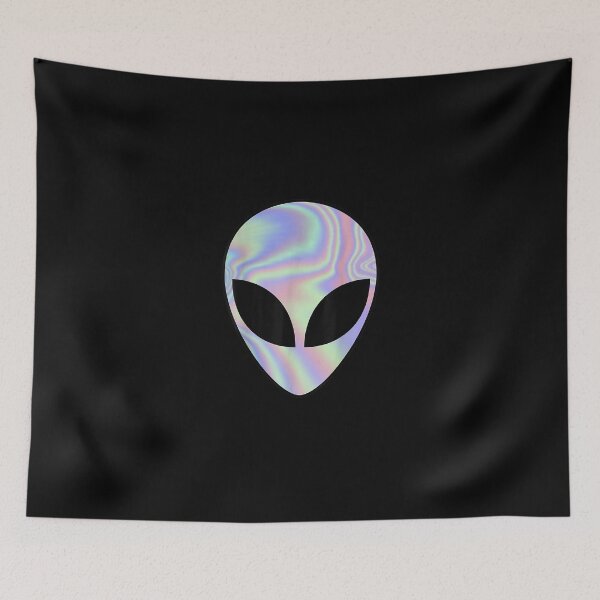 Item preview, Alien Head Colorful Alien RaveBelieve Ufo designed and sold by JacekshiAmra.