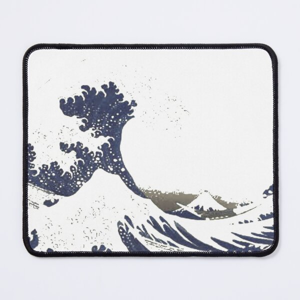 The Great #Wave off Kanagawa - Print by Hokusai - #GreatWave #Sea #Storm Mouse Pad