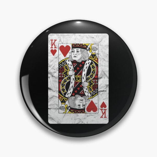 Item preview, Playing Cards King Of Hearts (distressed design) designed and sold by siggyspatsky.