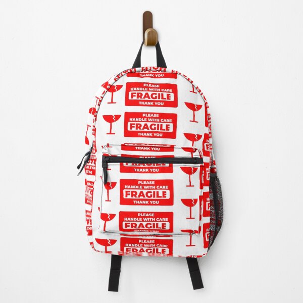Aperçu de l'œuvre Poignée fragile avec soin merci design rouge créée et vendue par LewisRichie.