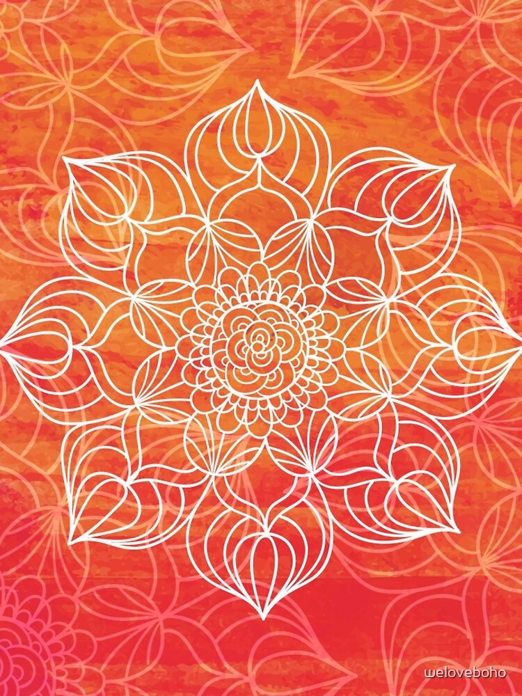 Orange mandala de weloveboho