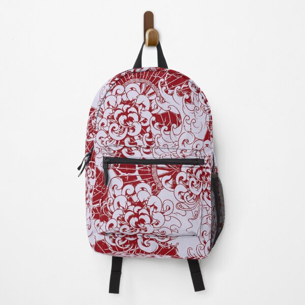 Item preview, Seamless japanese red chrysanthemum pattern designed and sold by urban-color.