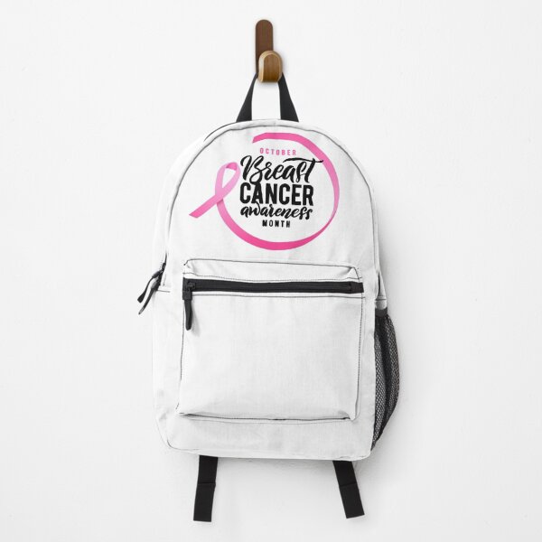 Item preview, October Breast Cancer Awareness Month - Script Text within Pink Ribbon designed and sold by WearWolfDesigns.