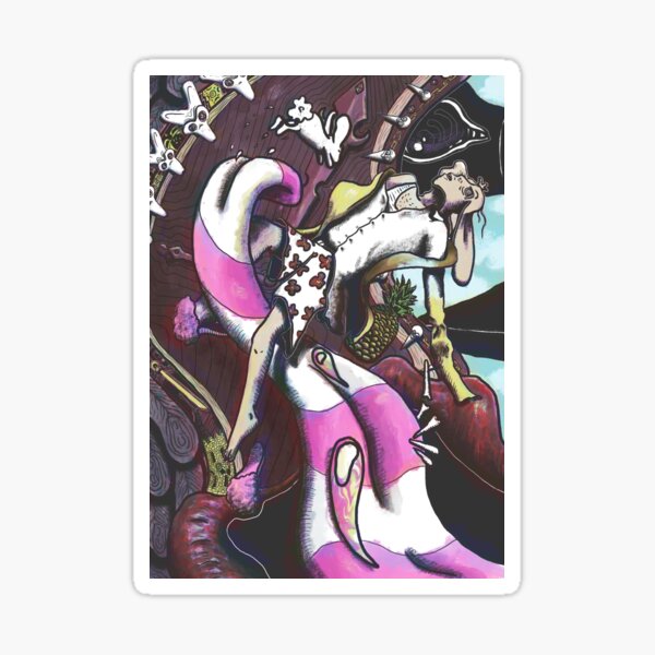 Sugar Vein, Original Comic Art by Arsalanes Illustrations | Utopia Art Style Sticker