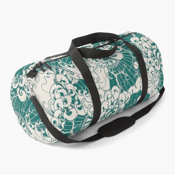 Item preview, Seamless japanese turquoise chrysanthemum pattern designed and sold by urban-color.