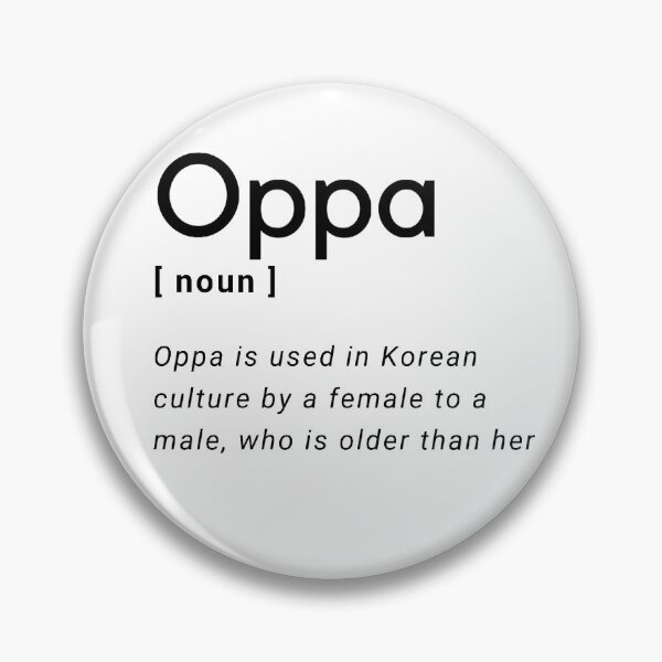 Item preview, Oppa definition Korean word black designed and sold by Kdramaspot.