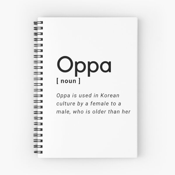 Item preview, Oppa definition Korean word black designed and sold by Kdramaspot.