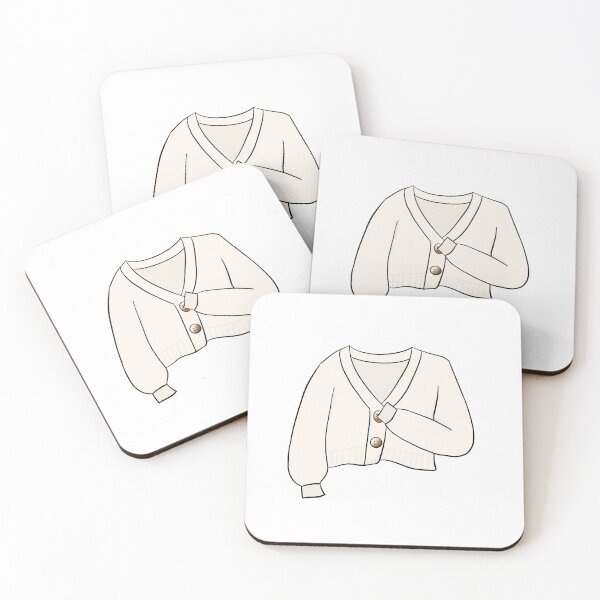 Item preview, suéter de punto blanco; cárdigan designed and sold by Old-Cat-Lady.