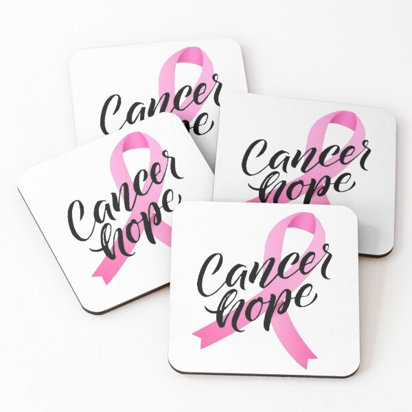 Item preview, Cancer Hope Script with Pink Ribbon designed and sold by WearWolfDesigns.