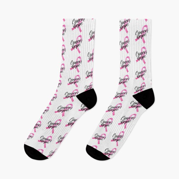Item preview, Cancer Hope Script with Pink Ribbon designed and sold by WearWolfDesigns.