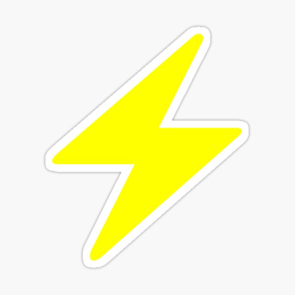 Artikel-Vorschau von Lightning Network (Bitcoin / Nur Blitz / Gelb), designt und verkauft von NautilusMare.