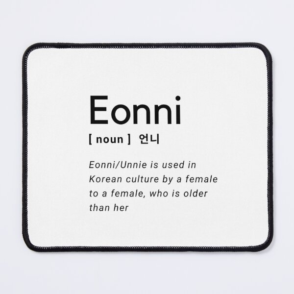 Item preview, Eonni Unnie Korean Word designed and sold by Kdramaspot.
