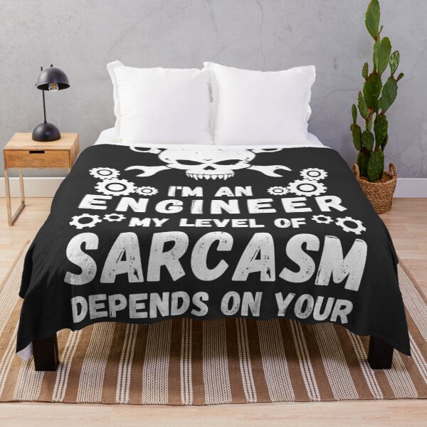 Item preview, I'm An Engineer My Level Of Sarcasm Depends On Your Level Of Stupidity. Look At Me And Envy. Not The Title, But The Passion I Have For My Field! - Funny designed and sold by Programmer's  Life and Humor.