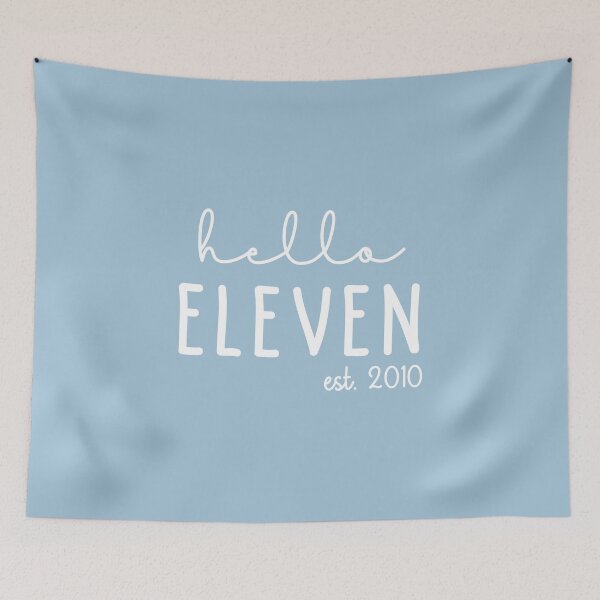 Item preview, Hello Eleven est 2010 | 11th birthday gift outfit | Born in 2010 | Turning 11 years old | Birthday girl designed and sold by Violet Treasures.
