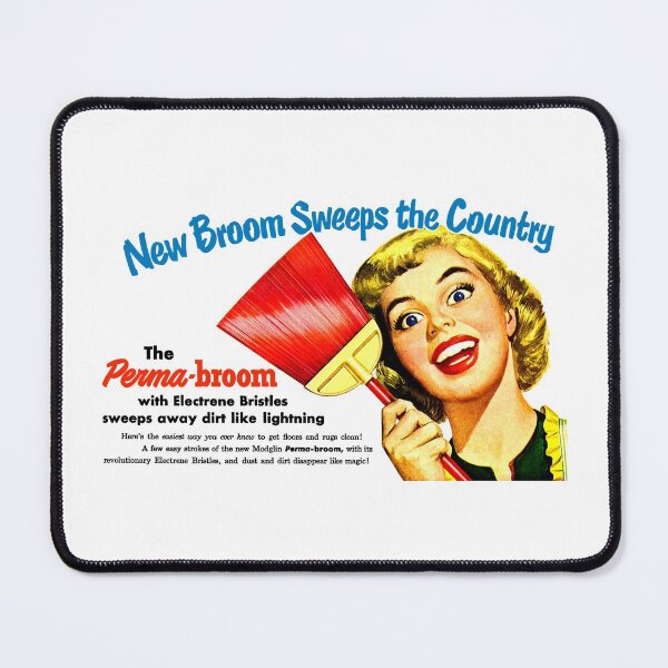 Item preview, PERMA BROOM (WITH ELECTRENE BRISTLES) - ADVERT designed and sold by ThrowbackAds.