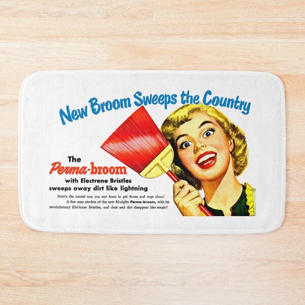 Item preview, PERMA BROOM (WITH ELECTRENE BRISTLES) - ADVERT designed and sold by ThrowbackAds.